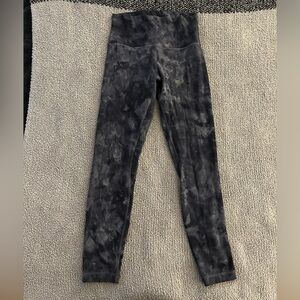 Lululemon Tie Dye Graphite Grey Align Leggings